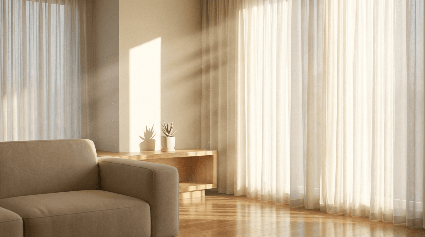 Regular housekeeping service vacuuming living room