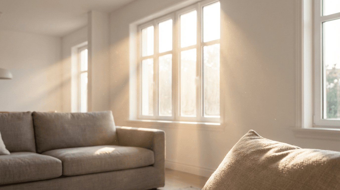 End-of-lease apartment cleaning with window detail work